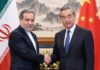 China Encourages Iran-US Economic Talks During Wang Yi, Iranian Minister Meeting